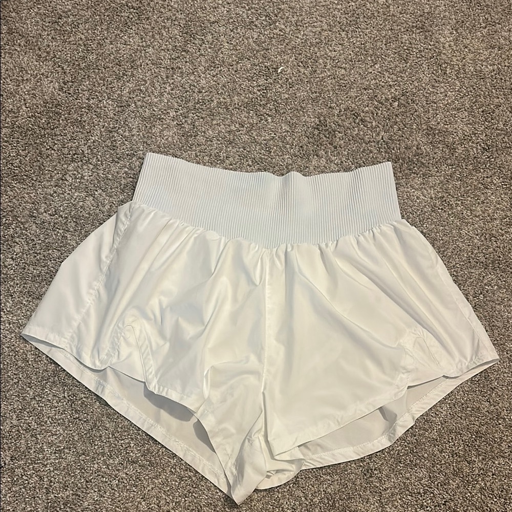 FP Movement White Athletic Shorts Elastic Waist size M
